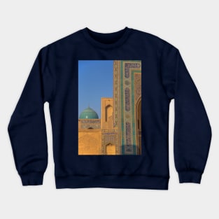 Uzbekistan. Bukhara. Mosque in the Morning Light. Details. Crewneck Sweatshirt